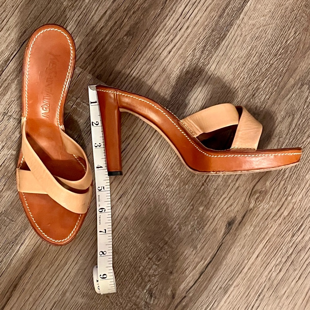 YVES SAINT LAURENT Leather Slides - Picture 5 of 9